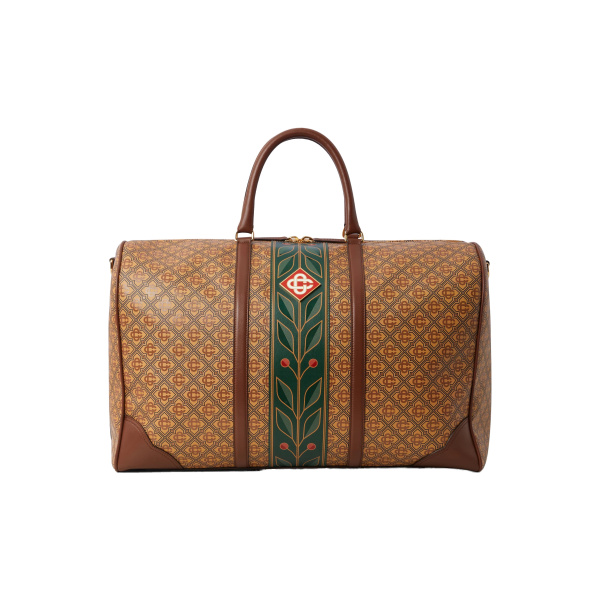 Casablanca Beige Monogram Weekender Bag | Totes & Top-Handle Bags | Coveti