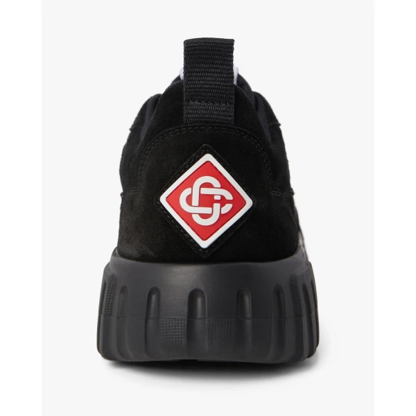 Casablanca Black Court Sneaker | Sneakers | Coveti