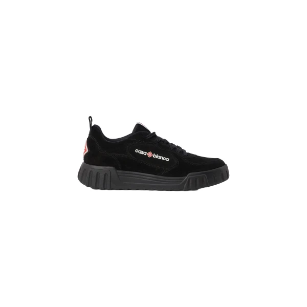 Casablanca Black Court Sneaker | Sneakers | Coveti