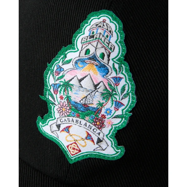 Casablanca Black Hotel Emblem Cap | Hats | Coveti