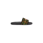 Casablanca Black Laurel Terry Slides | Flip Flops & Slides | Coveti