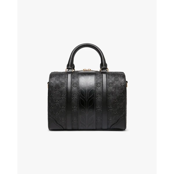 Casablanca Black Mini Monogram Weekender Bag | Totes & Top-Handle Bags | Coveti