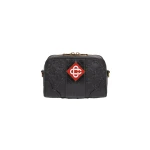 Casablanca Black Monogram Crossbody Bag | Shoulder & Crossbody Bags | Coveti