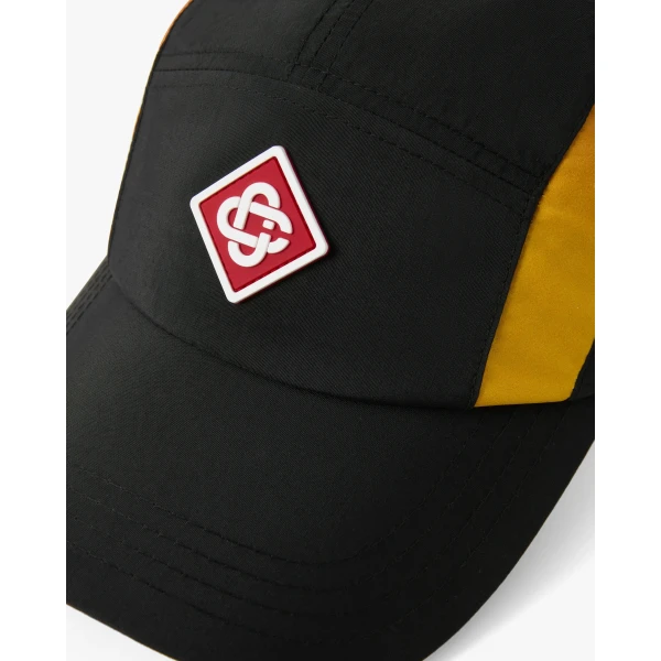 Casablanca Black & Orange Gradient Nylon Cap | Hats | Coveti