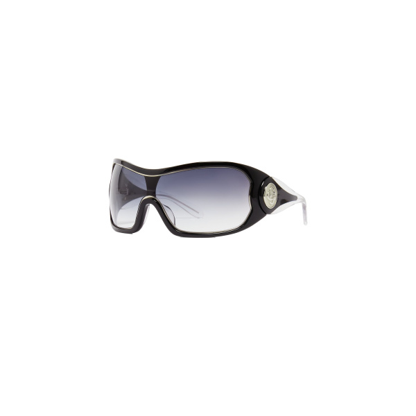 Casablanca Black Outline Shield Sunglasses | Sunglasses | Coveti