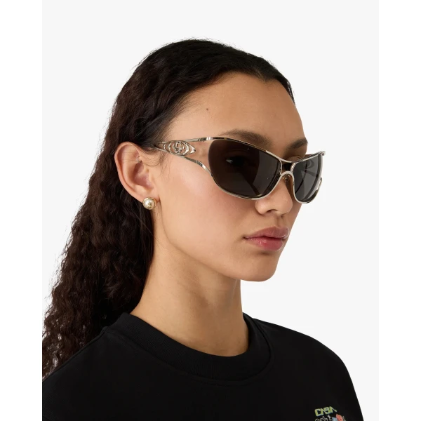 Casablanca Black Outline Sport Sunglasses | Sunglasses | Coveti