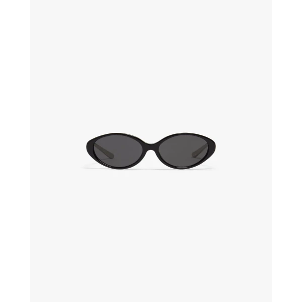 Casablanca Black Oval Curve Sunglasses | Sunglasses | Coveti