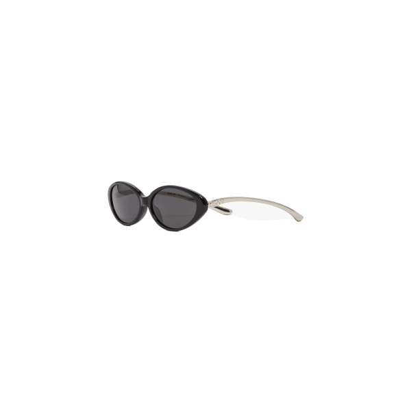 Casablanca Black Oval Curve Sunglasses | Sunglasses | Coveti