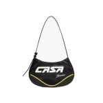 Casablanca Black Slim Biker Bag | Shoulder & Crossbody Bags | Coveti