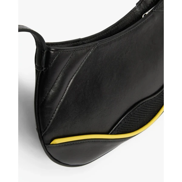 Casablanca Black Slim Biker Bag | Shoulder & Crossbody Bags | Coveti