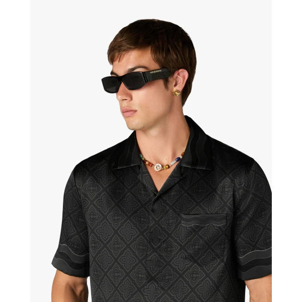 Casablanca Black Streamline Sunglasses | Sunglasses | Coveti