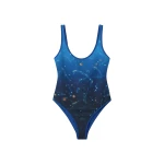 Casablanca Blue Astrology Printed Swimsuit | Swimsuits | Coveti