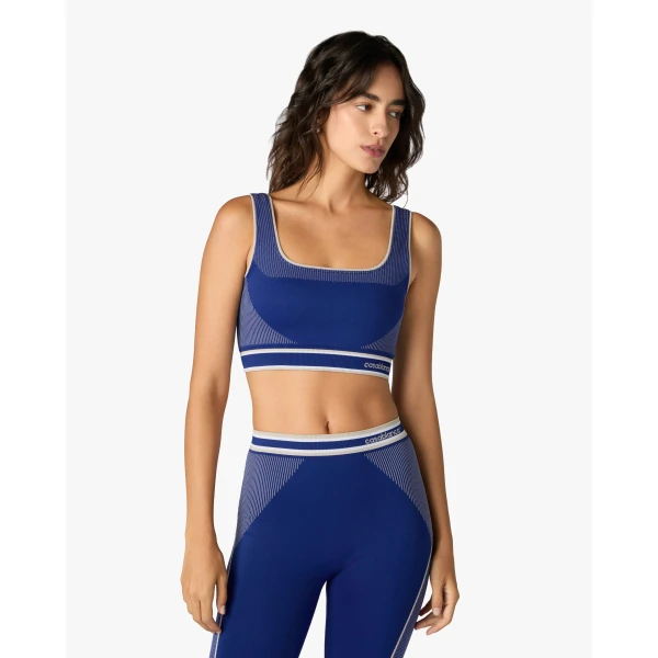 Casablanca Blue Seamless Bralette | Bralette | Coveti