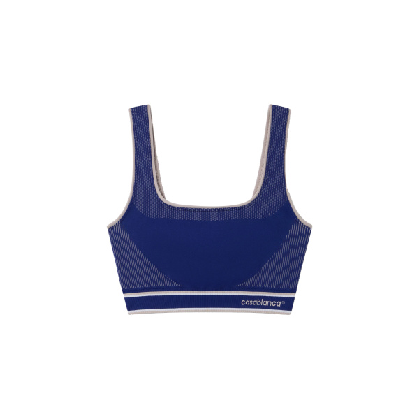 Casablanca Blue Seamless Bralette | Bralette | Coveti