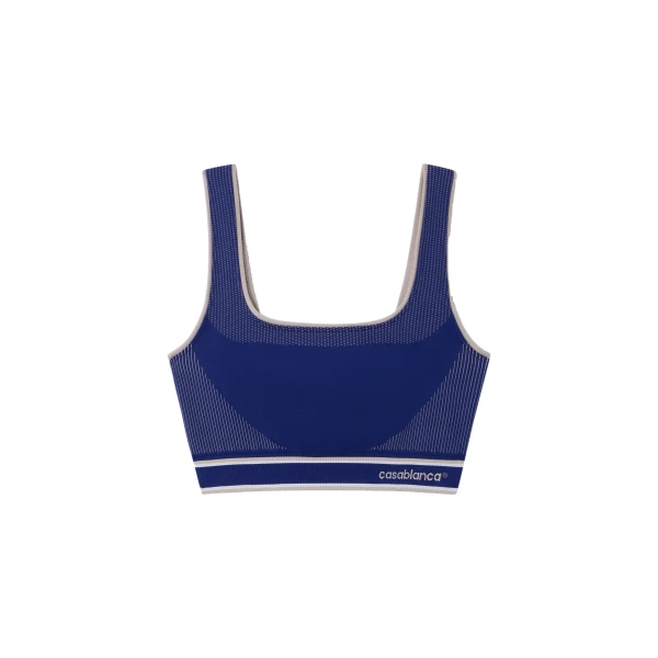 Blue Seamless Bralette