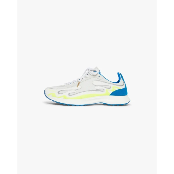 Casablanca Blue and Lime Stade Sneaker | Sneakers | Coveti