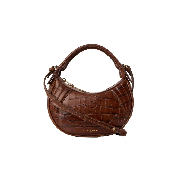 Casablanca Brown Biker Bag | Shoulder & Crossbody Bags | Coveti