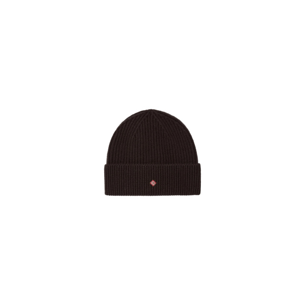 Casablanca Brown Classic Ribbed Knit Beanie | Hats | Coveti