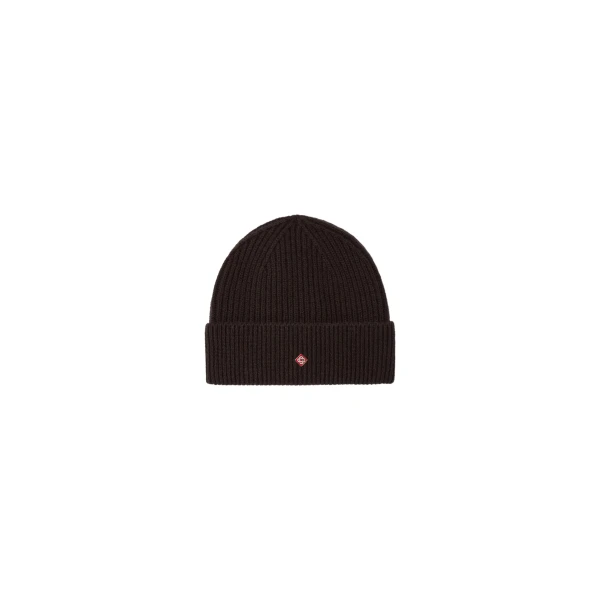 Brown Classic Ribbed Knit Beanie