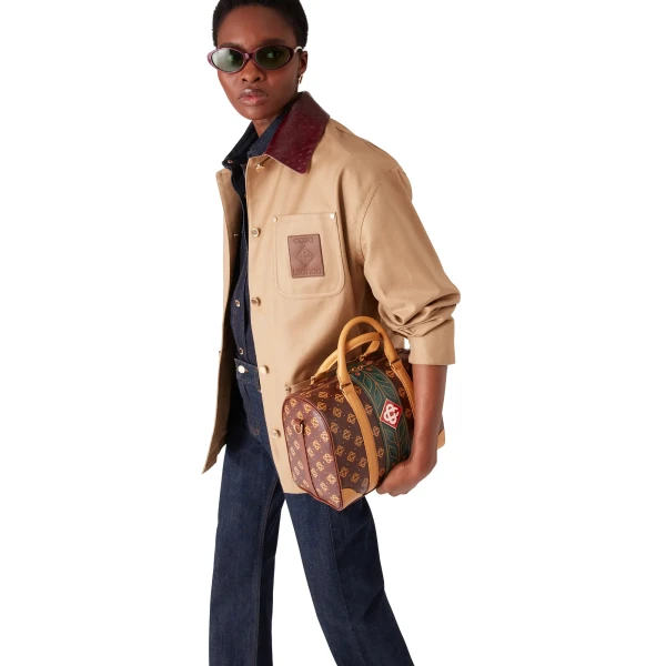 Casablanca Brown Mini Monogram Weekender Bag | Totes & Top-Handle Bags | Coveti