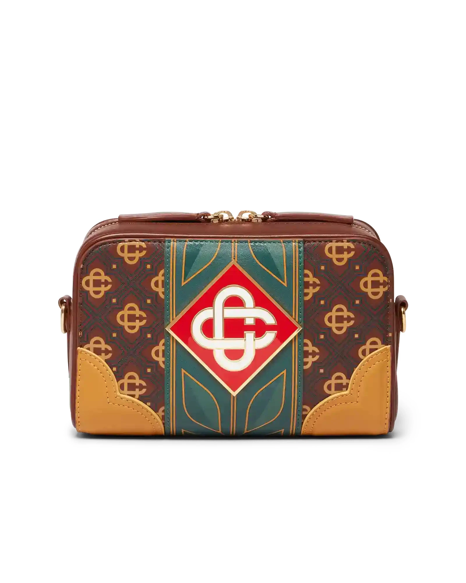 Casablanca Brown Monogram Crossbody Bag Casablanca Brown Monogram Crossbody Bag | Shoulder & Crossbody Bags | Coveti