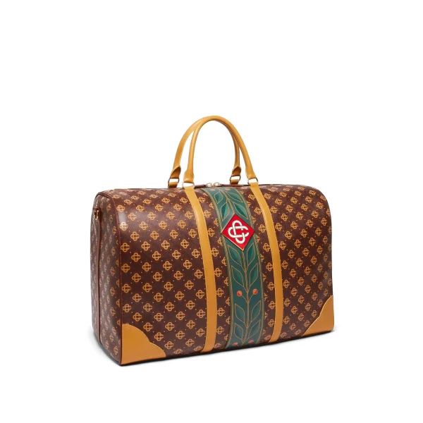 Casablanca Brown Monogram Weekender | Totes & Top-Handle Bags | Coveti