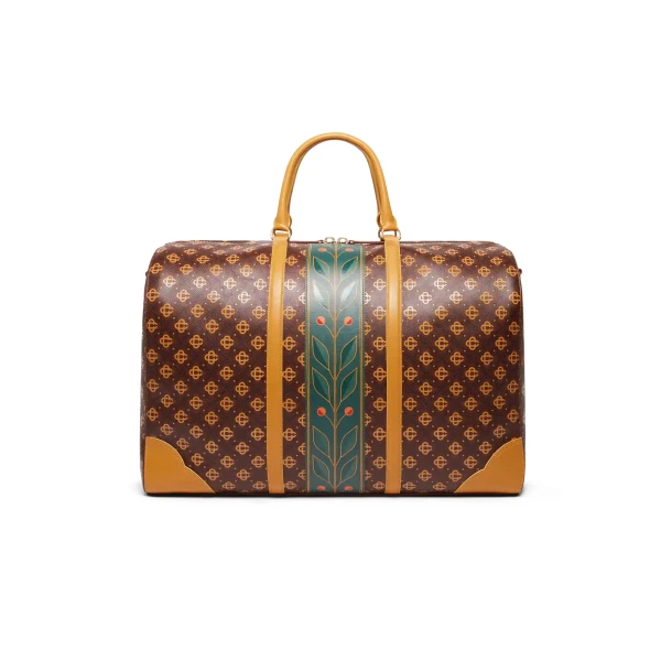 Casablanca Brown Monogram Weekender | Totes & Top-Handle Bags | Coveti