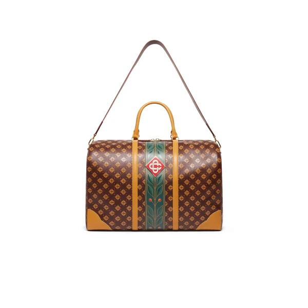 Casablanca Brown Monogram Weekender | Totes & Top-Handle Bags | Coveti