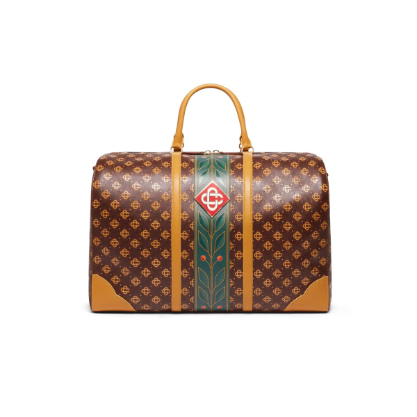Casablanca Brown Monogram Weekender | Totes & Top-Handle Bags | Coveti