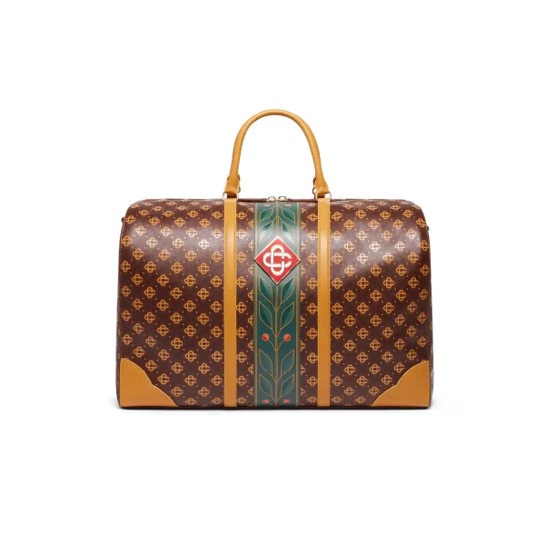 Casablanca Brown Monogram Weekender | Totes & Top-Handle Bags | Coveti