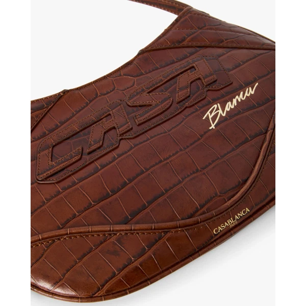Casablanca Brown Slim Biker Bag | Shoulder & Crossbody Bags | Coveti