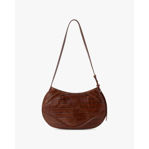 Casablanca Brown Slim Biker Bag | Shoulder & Crossbody Bags | Coveti