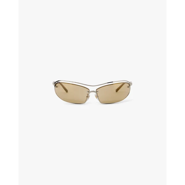 Casablanca Brown Spiral Sunglasses | Sunglasses | Coveti