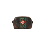 Casablanca Dark Brown Monogram Crossbody Bag | Shoulder & Crossbody Bags | Coveti