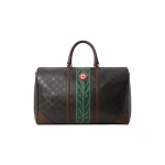 Casablanca Dark Brown Monogram Weekender Bag | Totes & Top-Handle Bags | Coveti