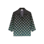 Casablanca Degrade Monogram Long Sleeve Silk Shirt | Shirt | Coveti