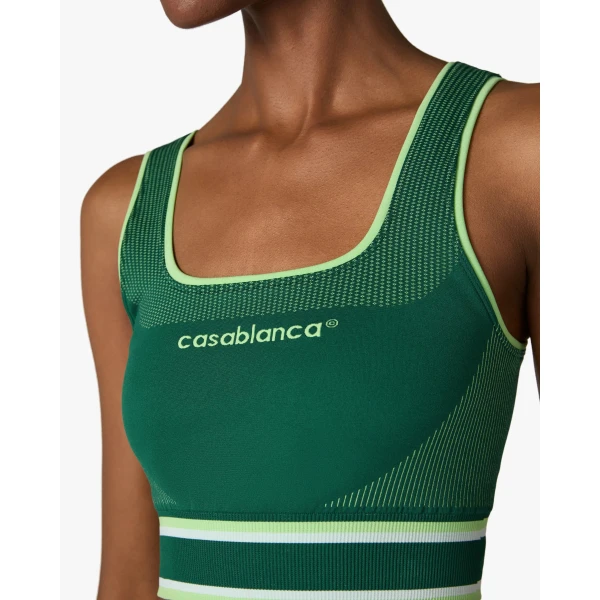 Casablanca Green Seamless Bralette | Bralette | Coveti