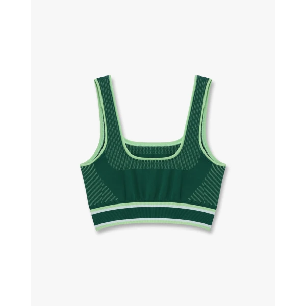Casablanca Green Seamless Bralette | Bralette | Coveti