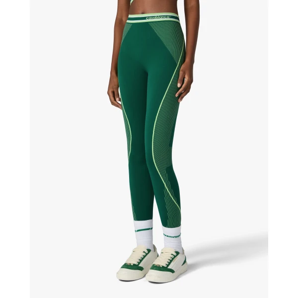 Casablanca Green Seamless Leggings | Leggings | Coveti