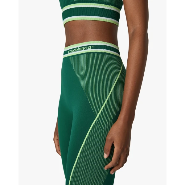 Casablanca Green Seamless Leggings | Leggings | Coveti