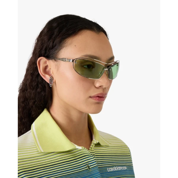 Casablanca Green Spiral Sunglasses | Sunglasses | Coveti