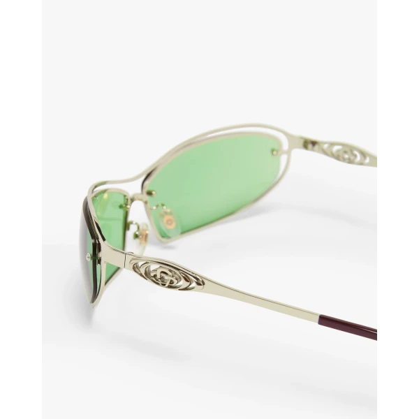 Casablanca Green Spiral Sunglasses | Sunglasses | Coveti
