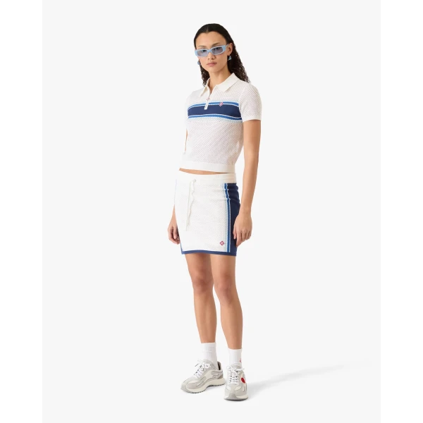 Casablanca Grey Leather Stade Sneakers | Sneakers | Coveti