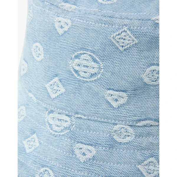 Casablanca Light Blue Denim Bucket Hat | Hats | Coveti