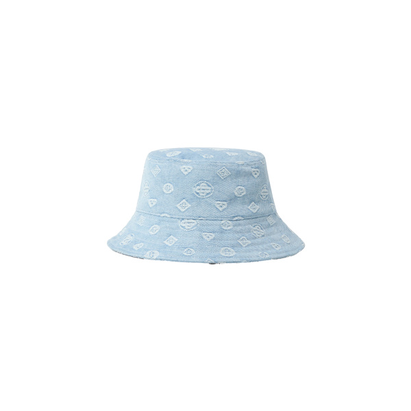 Casablanca Light Blue Denim Bucket Hat | Hats | Coveti