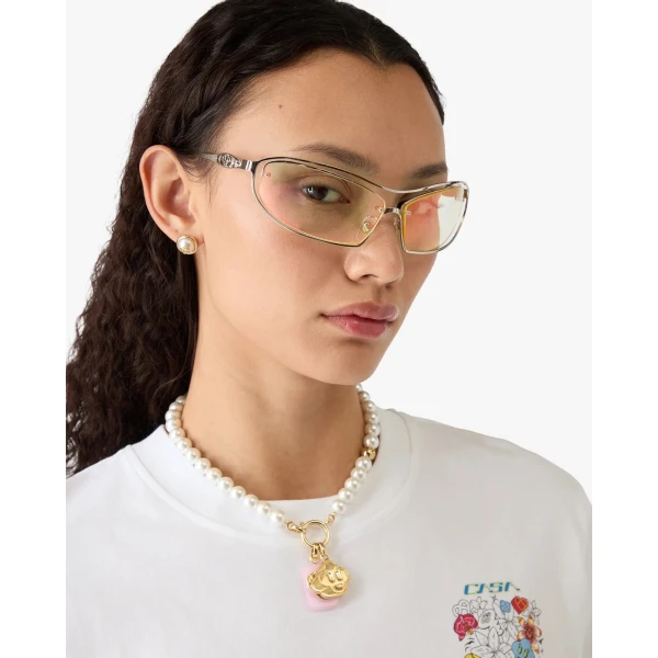 Casablanca Lime Spiral Sunglasses | Sunglasses | Coveti