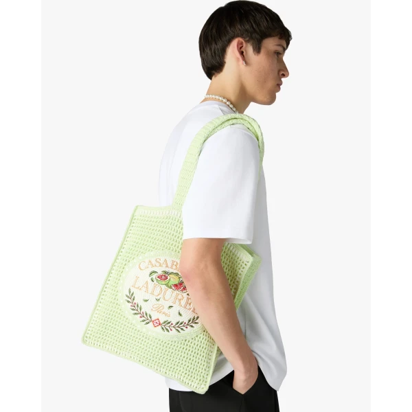Casablanca Mint Ladurée x Casablanca Crochet Bag | Totes & Top-Handle Bags | Coveti