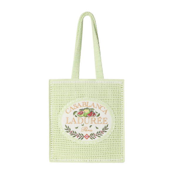 Casablanca Mint Ladurée x Casablanca Crochet Bag | Totes & Top-Handle Bags | Coveti