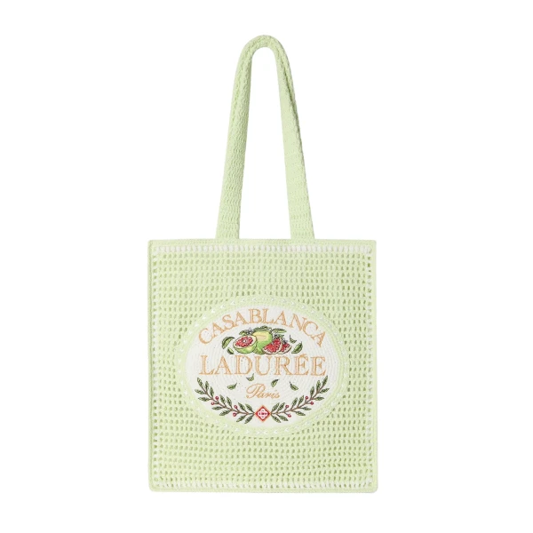Casablanca Mint Ladurée x Casablanca Crochet Bag | Totes & Top-Handle Bags | Coveti