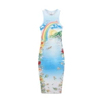 Casablanca Multicolour Aloha Maxi Dress | Long Dresses | Coveti